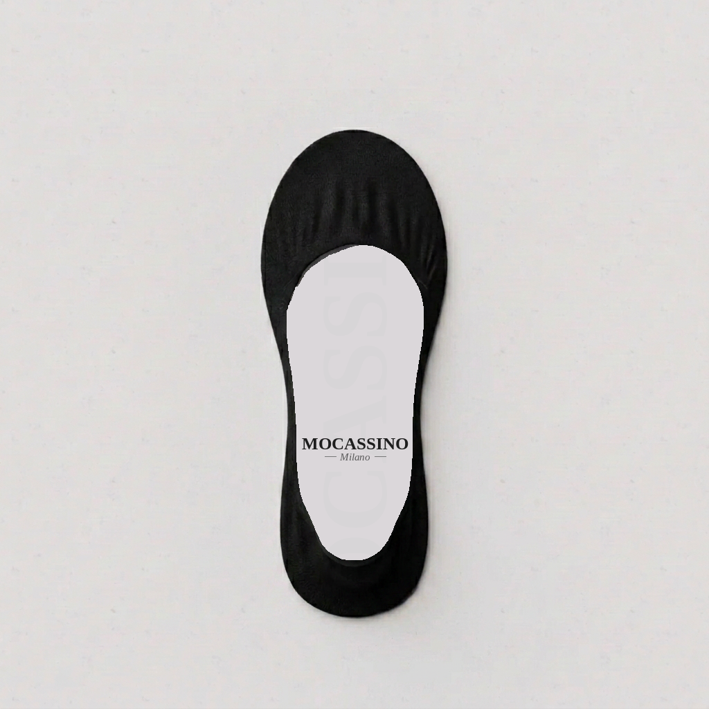 Invisible Ballet Flat Socks by Mocassino in Black