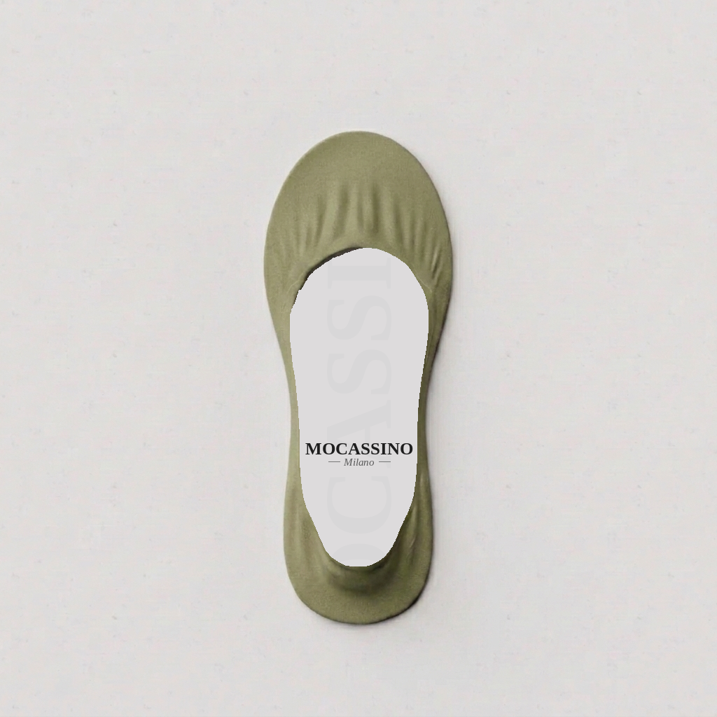 Invisible Ballet Flat Socks by Mocassino in Green